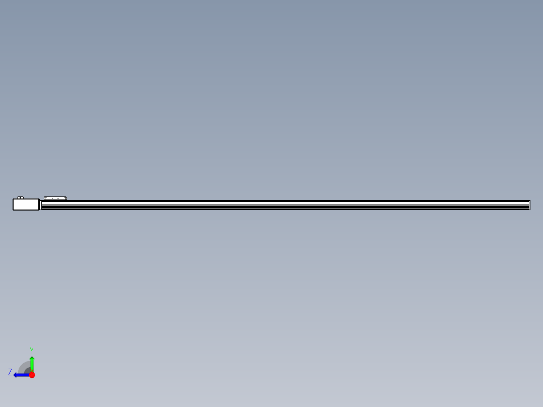 同步带全封闭直线模组TPA-HCB-105D-90-L2600-MR-Y-P20-N3右视图