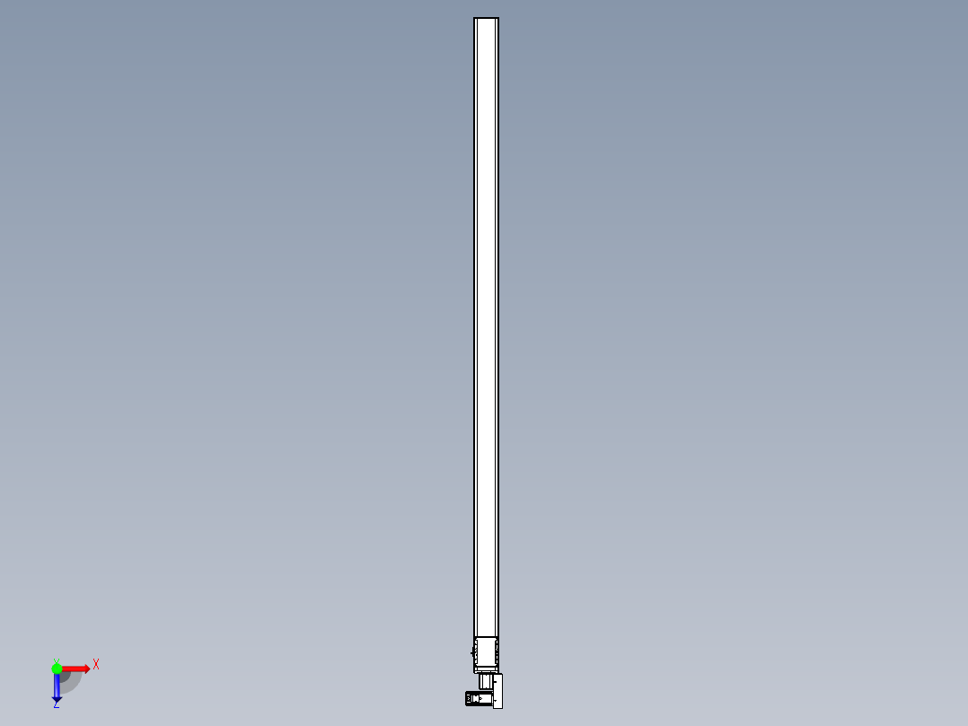 同步带全封闭直线模组TPA-HCB-105D-90-L2600-MR-Y-P20-N3俯视图