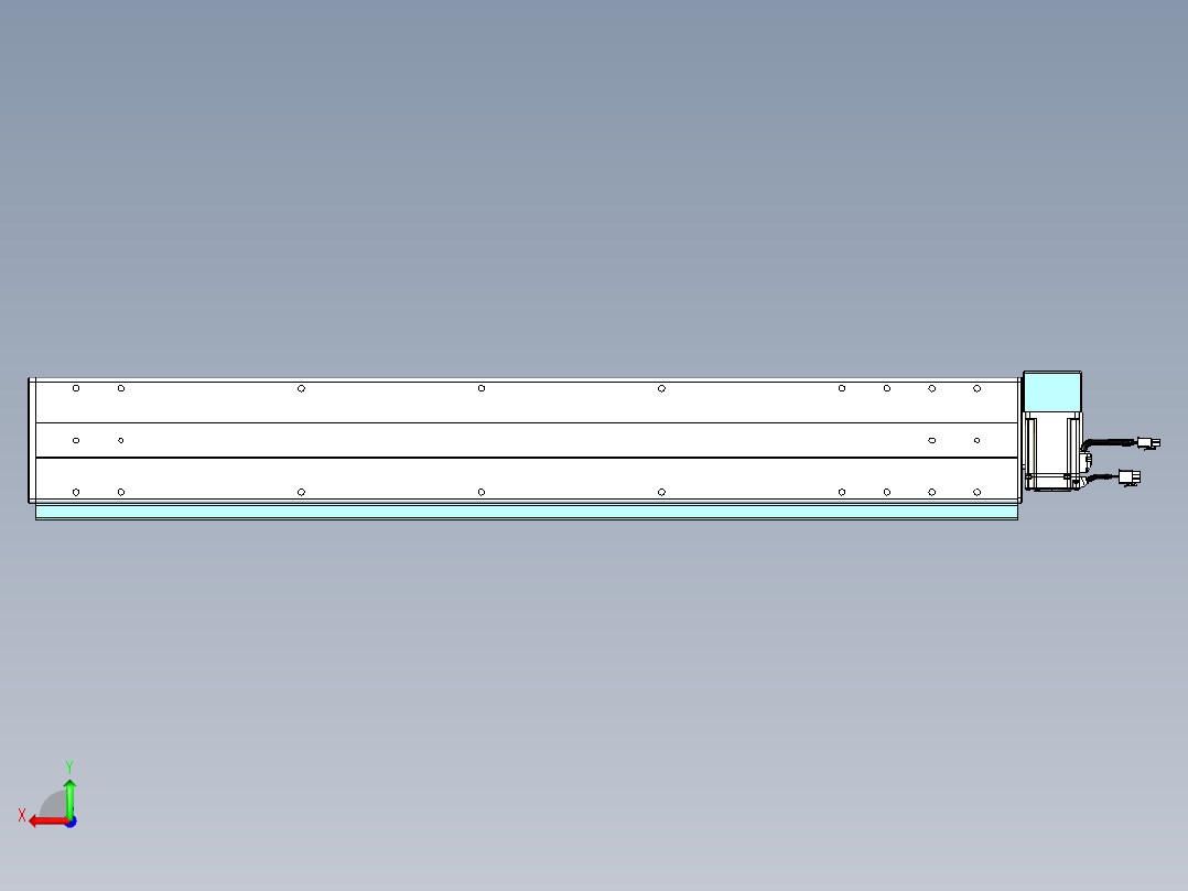 威洛博VBC同步带传动一无尘环境VBC14-L45-S800-BRD-ZP40-C3后视图