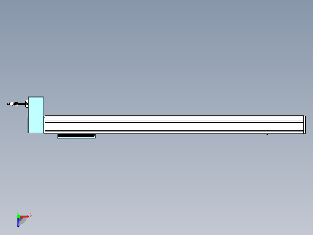威洛博VBC同步带传动一无尘环境VBC14-L45-S800-BRD-ZP40-C3俯视图