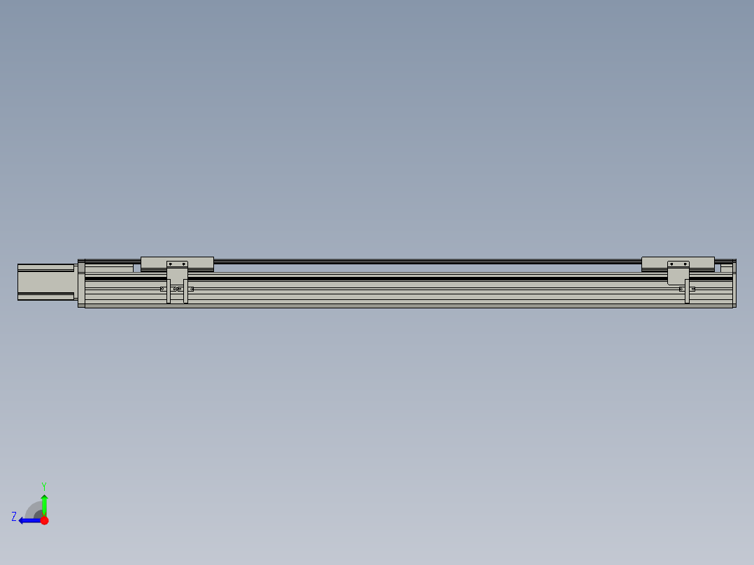 直线模组WG-LHA12-S800-M设计图纸右视图