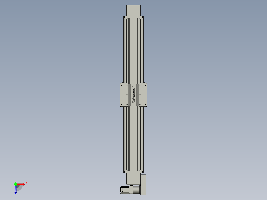 威洛博直线电机模组EB20-L224-S1250-BL-ZP75-MS3-5K俯视图