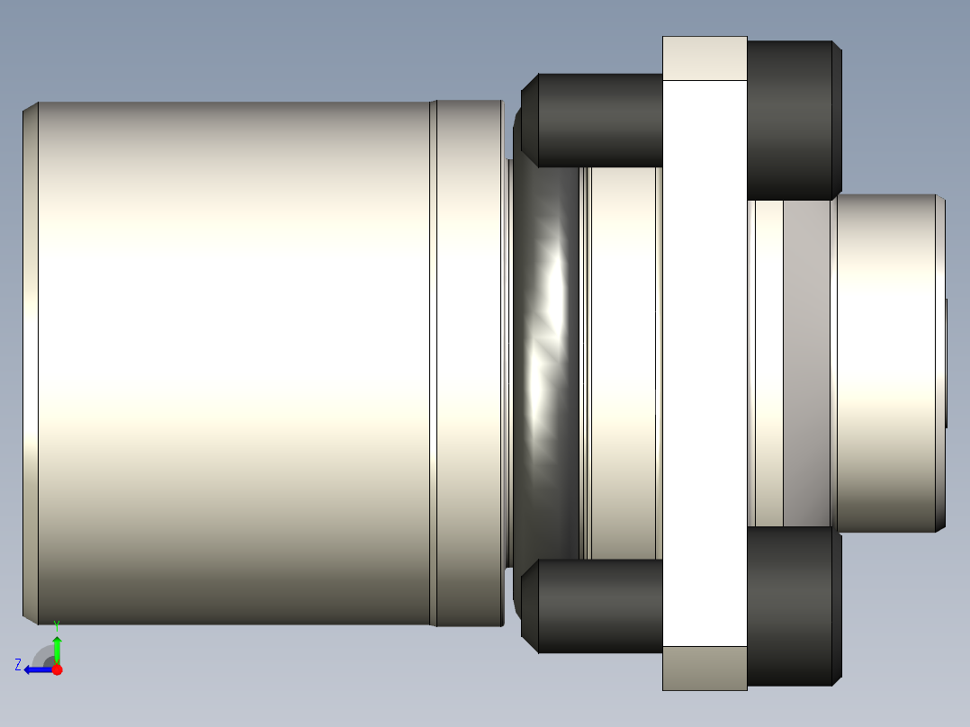 KOSMEKBFP2x0-0多系列多零件图纸模型多系列多零件图纸模型右视图