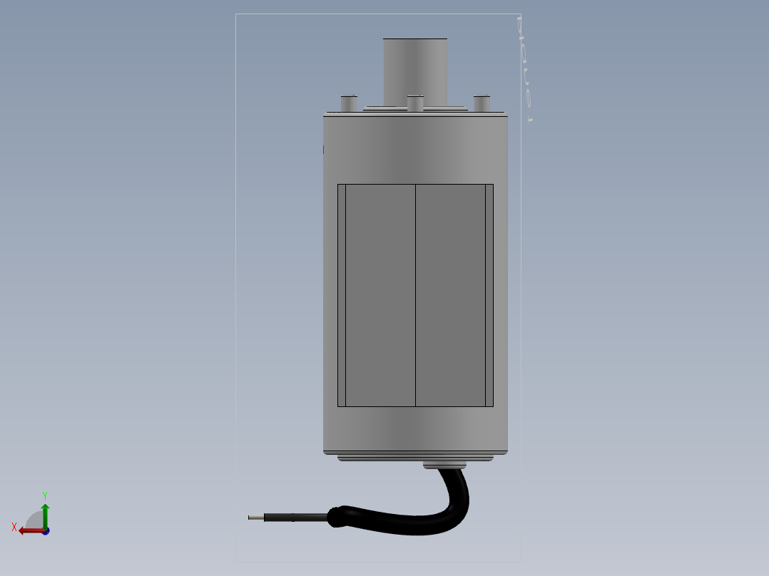 鱼缸抽水泵后视图