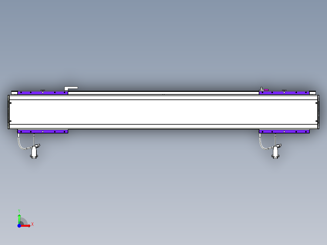 威洛博VL系列直线电机模组-2VL14S3-S750前视图