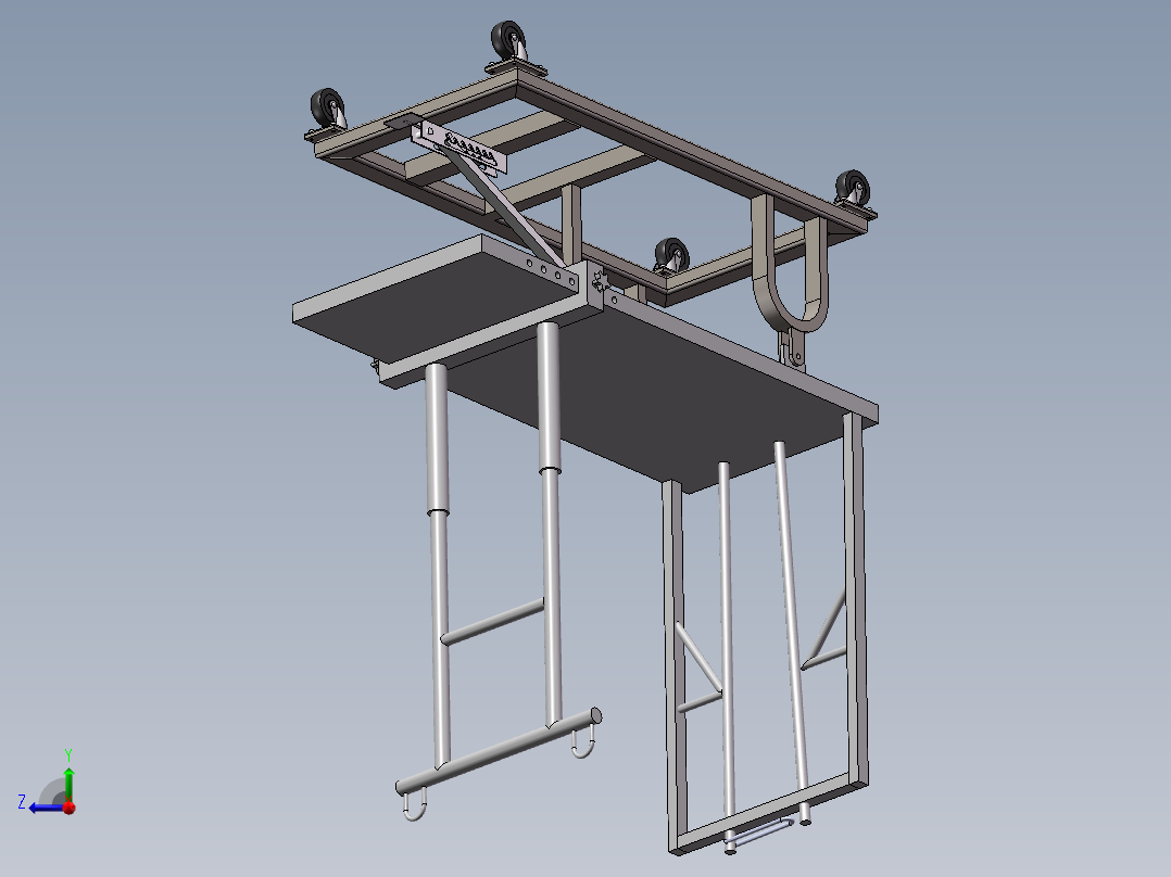 羊手术台右视图