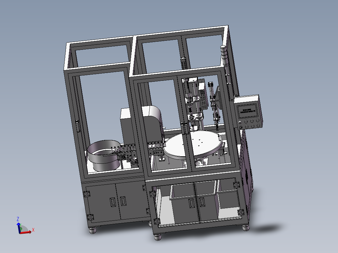 自动送料锁螺丝机主视图