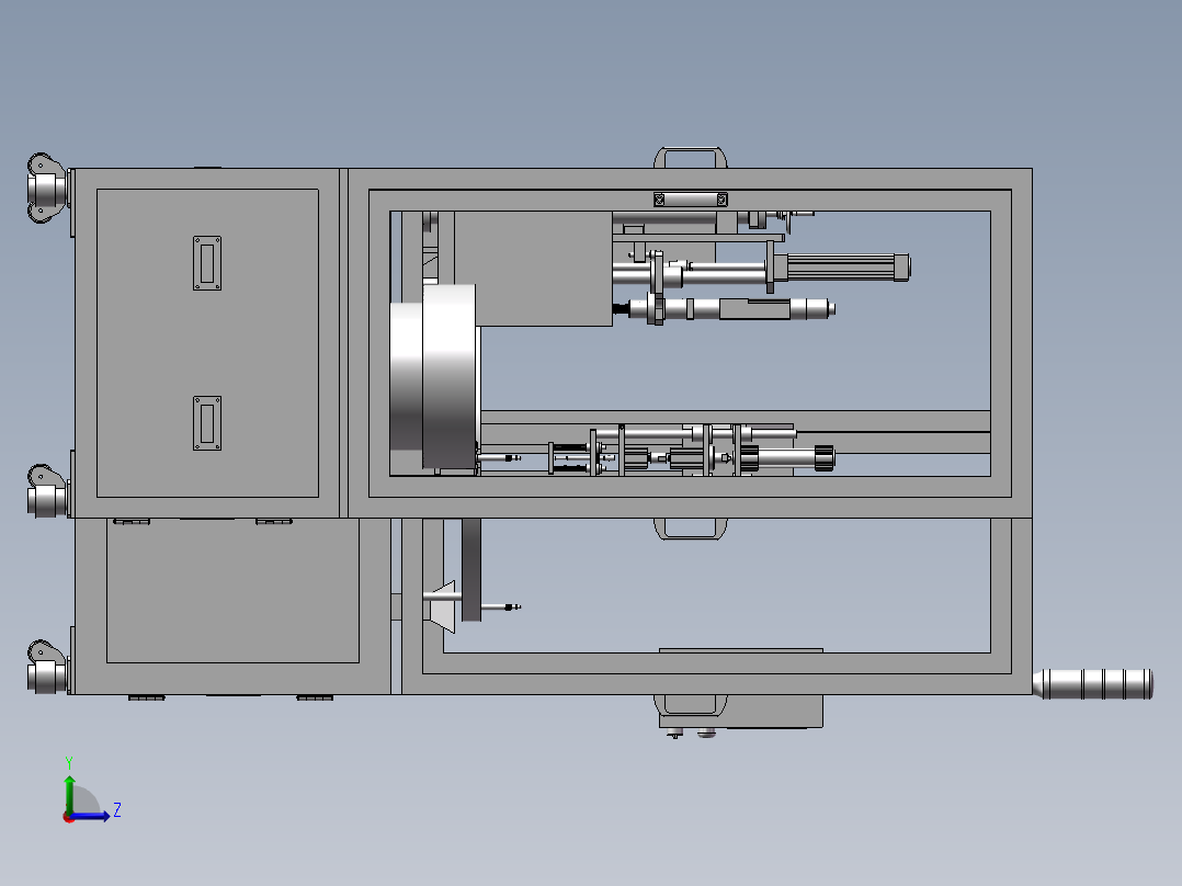 自动送料锁螺丝机左视图