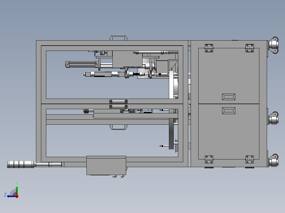 自动送料锁螺丝机右视图