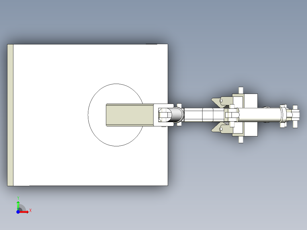 校园垃圾拾捡机器人捡拾机构设计【三维SW】 CAD说明参考资料前视图