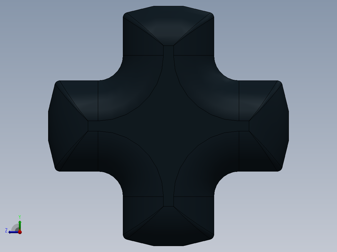 乐高机械组车桥-44294 Black Technic Axle 7.SLDPRT右视图