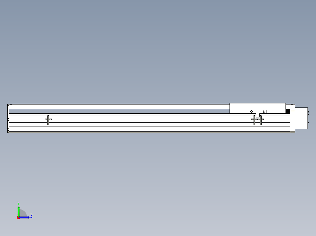 Toyo东佑达直线模组-ETH22-850-BL-750W左视图