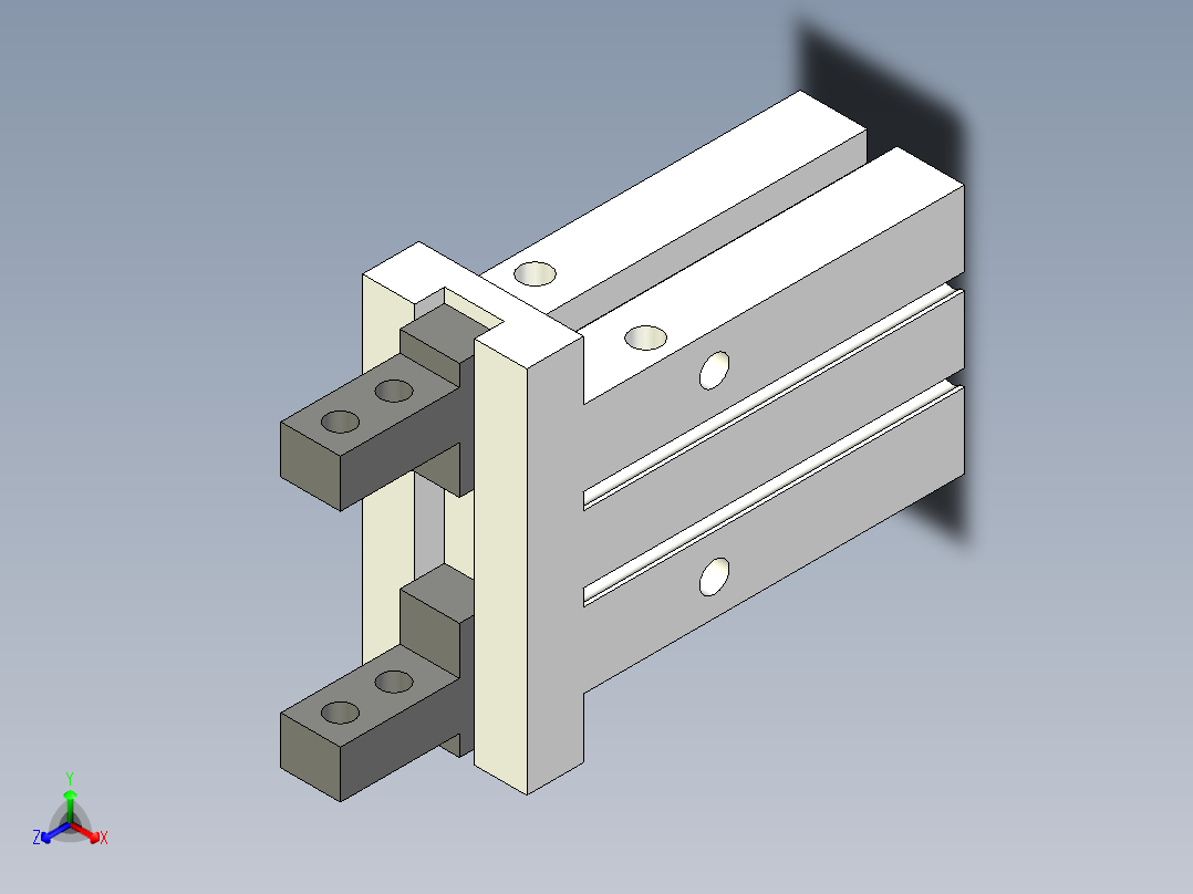 MHZL2-20D2-X12正等轴测图