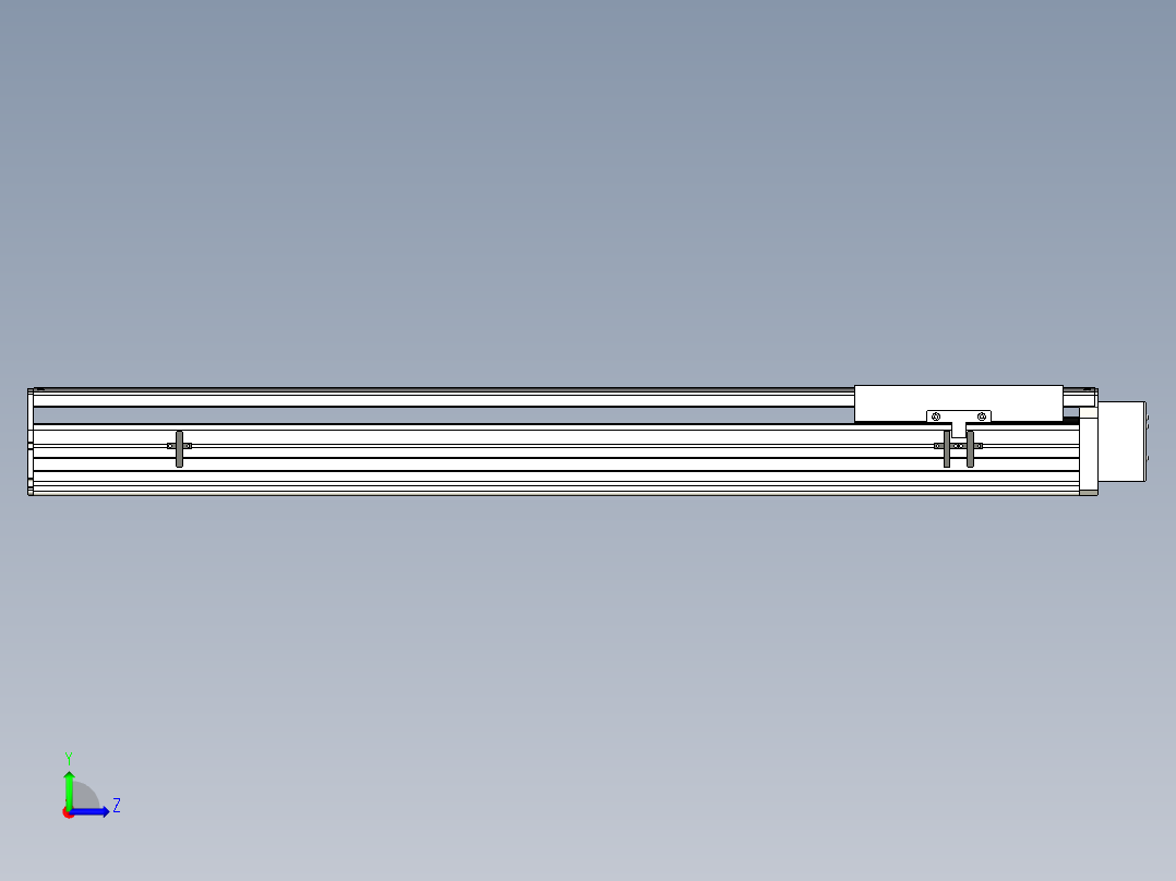 Toyo东佑达直线模组-ETH22-850-BL-400W+煞車左视图