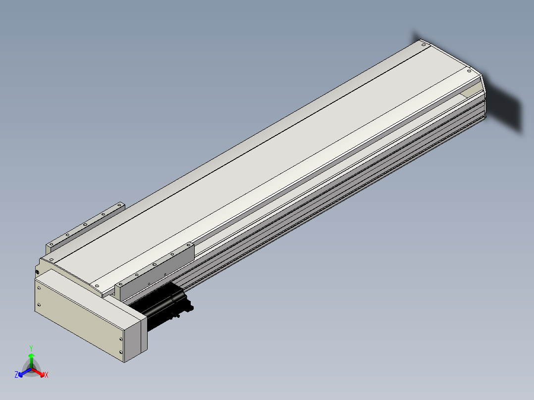 Toyo东佑达直线模组-ETH22-850-BL-400W+煞車正等轴测图
