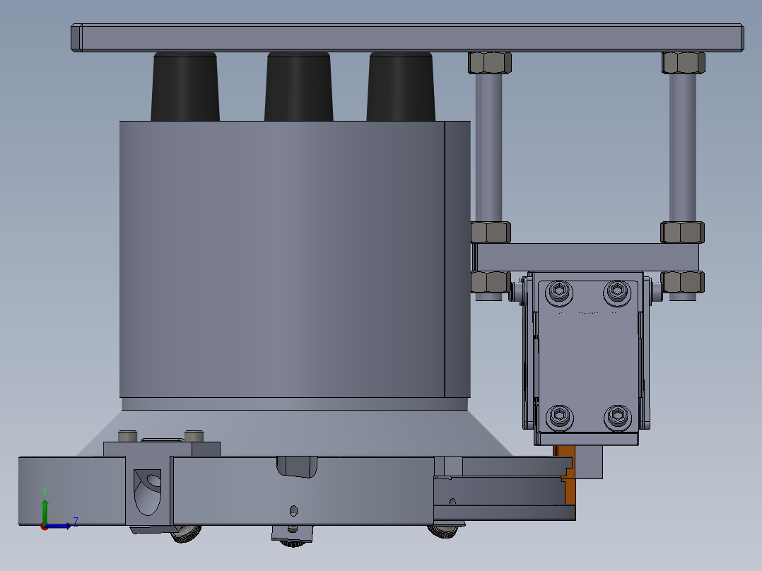 110精密震动送料盘左视图