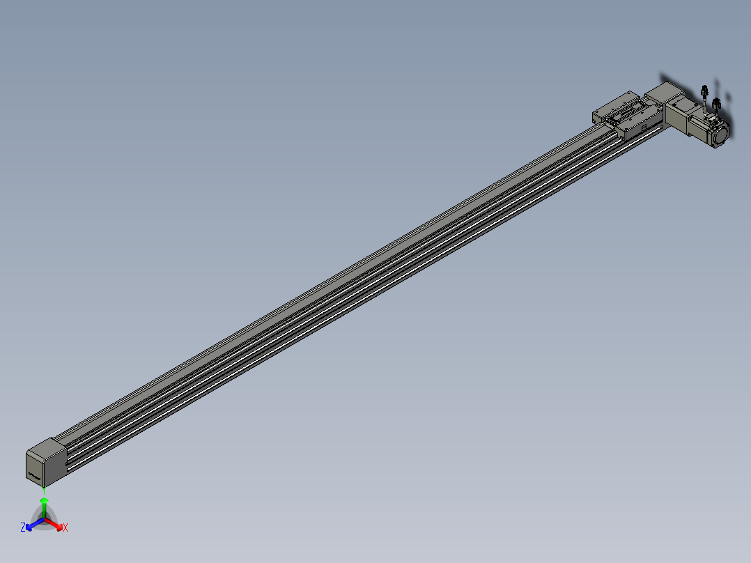 威洛博直线电机模组EB6-L140-S1850-R-P40-MS3主视图