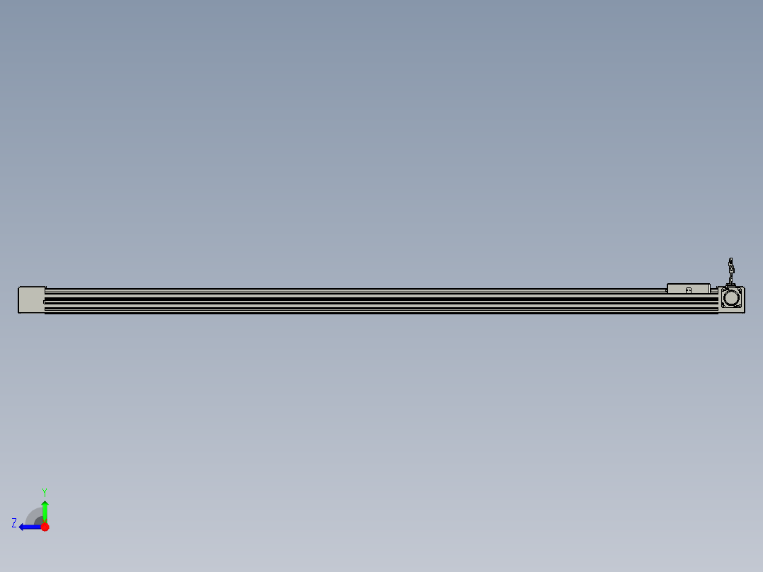 威洛博直线电机模组EB6-L140-S1850-R-P40-MS3右视图