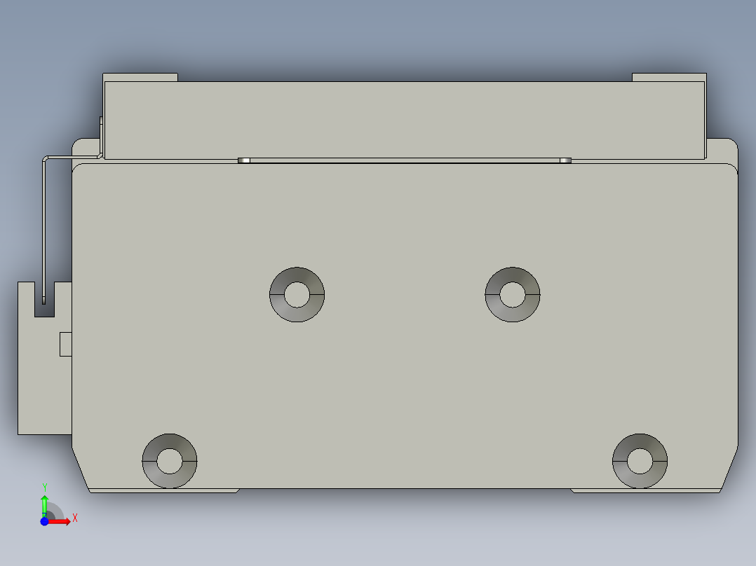 直线模组LHC17-S950-M设计图纸前视图