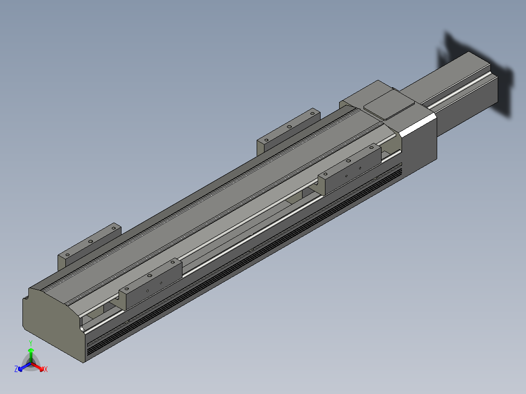 直线模组LHAT10-CA-S300-M-C3设计图纸主视图