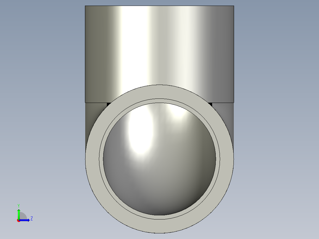 船舶管路系统SeaCor_90Elbow_SxS_37J106015_1.5in左视图