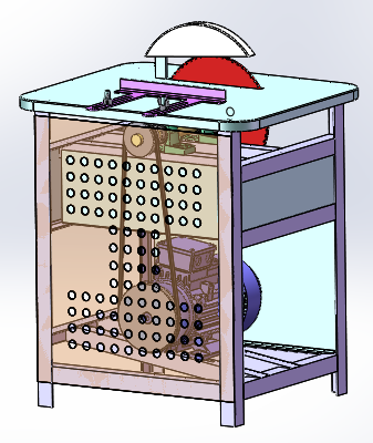 木工台锯 木板切割机sw18可编辑