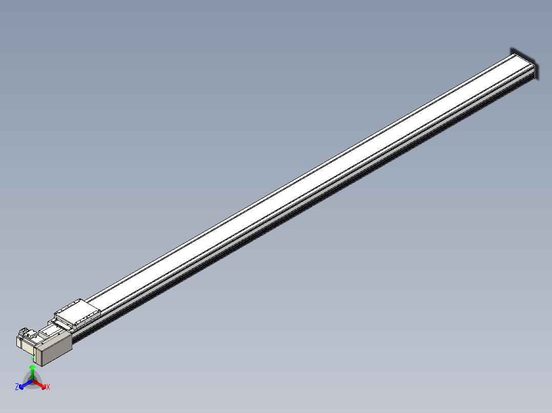 同步带全封闭直线模组TPA-HCB-105D-90-L2050-MR-Y-P20-N3主视图
