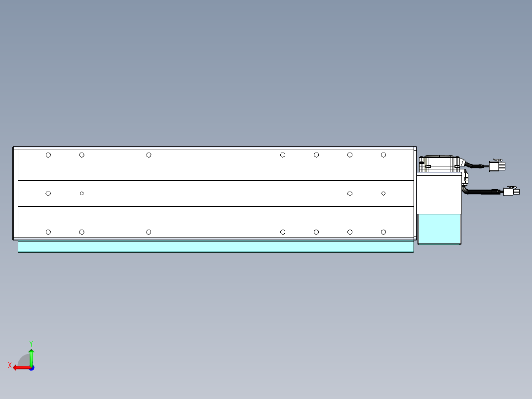 威洛博VBC同步带传动一无尘环境VBC14-L45-S300-BLU-ZP40-C3后视图