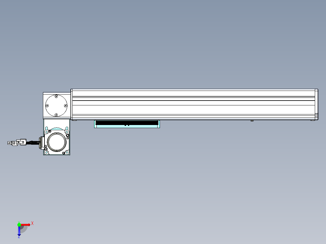 威洛博VBC同步带传动一无尘环境VBC14-L45-S300-BLU-ZP40-C3俯视图