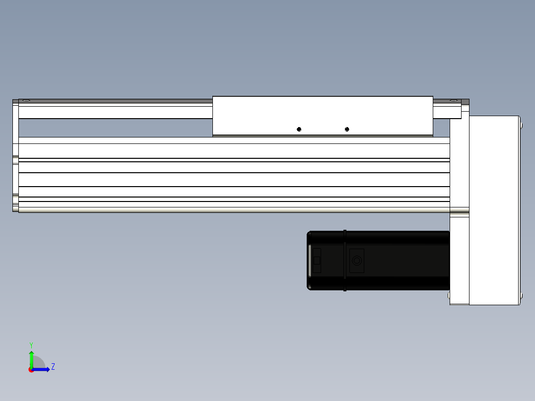 Toyo东佑达直线模组-ETH22-150-BM-400W+煞車左视图