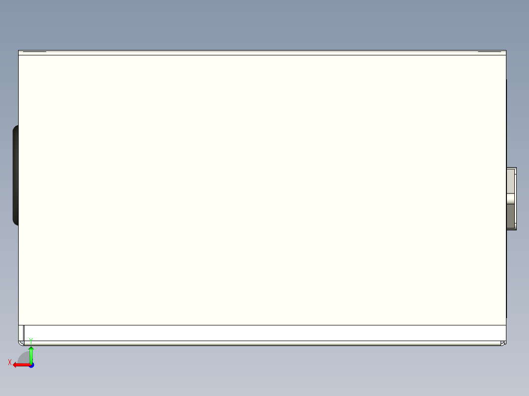 简化ATX PS单元120毫米风扇后视图