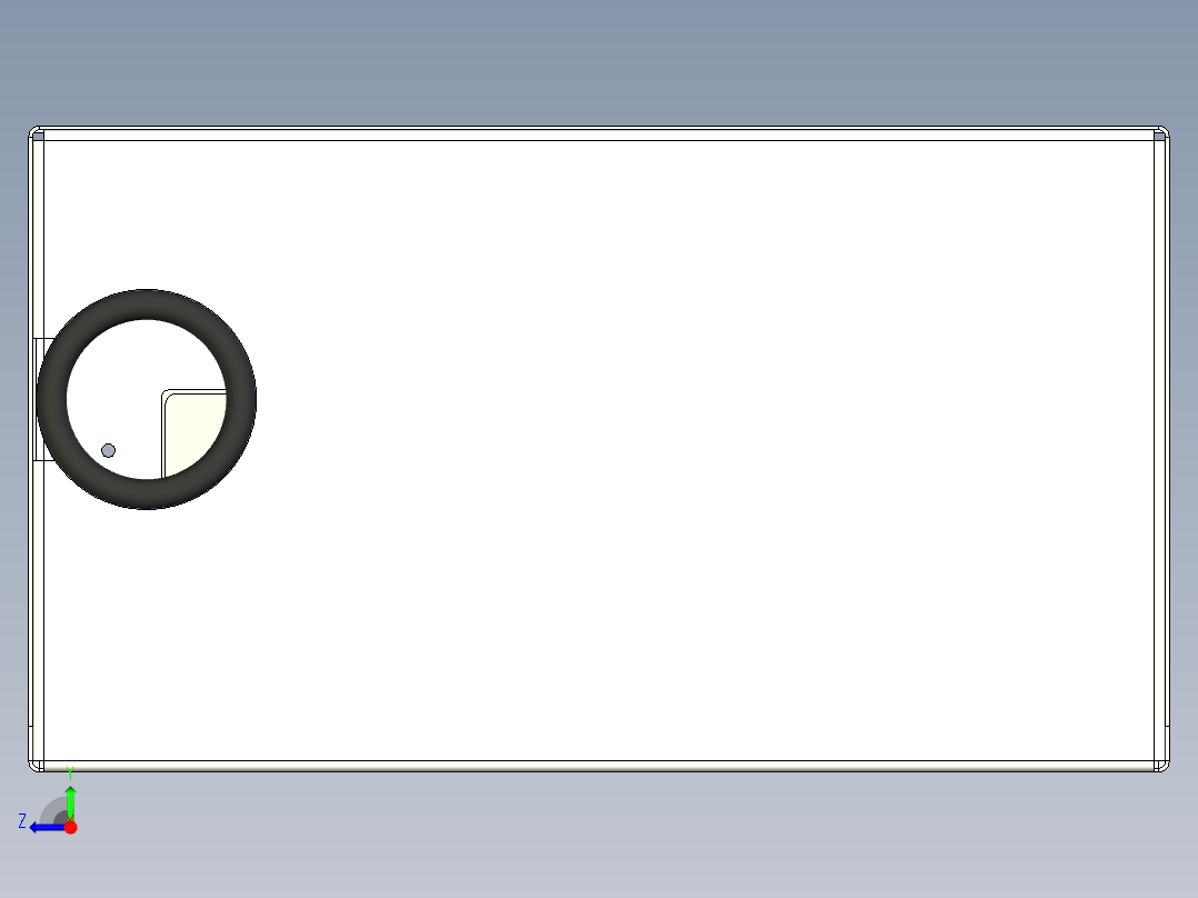 简化ATX PS单元120毫米风扇右视图