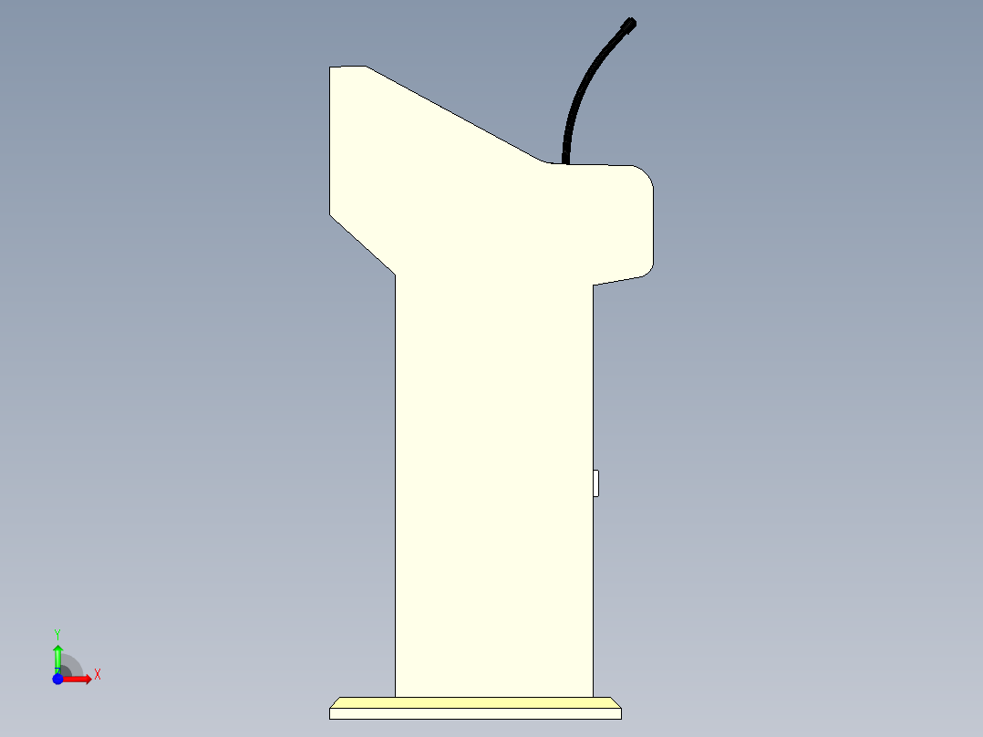 演讲台二前视图