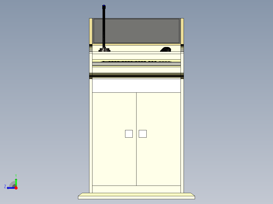 演讲台二右视图
