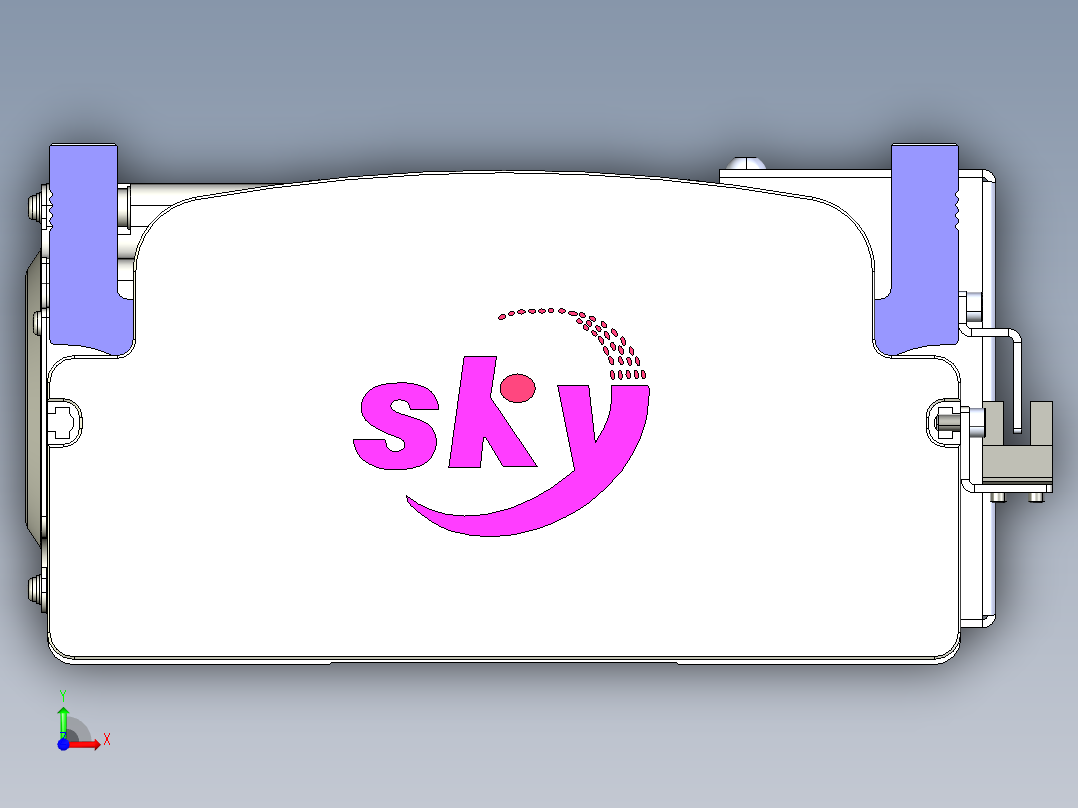 同步带滑台-半封闭B17H-L50-S750-R-P75-D3前视图