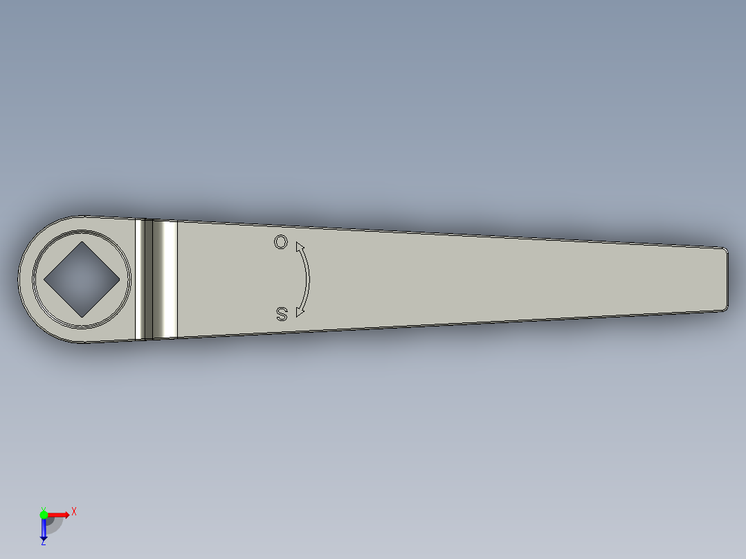 管道手动球阀-水管开关阀-手动阀门User Library-md52c150dn65-1_DN40~65Handle俯视图