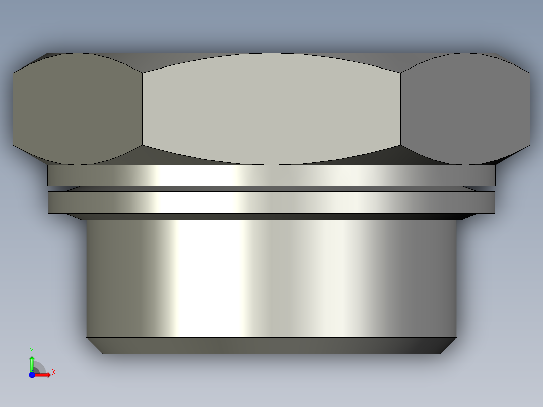 软管与硬管连接用工业通用接头0168_27_21_39前视图