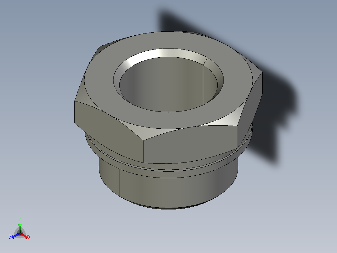 软管与硬管连接用工业通用接头0168_27_21_39正等轴测图