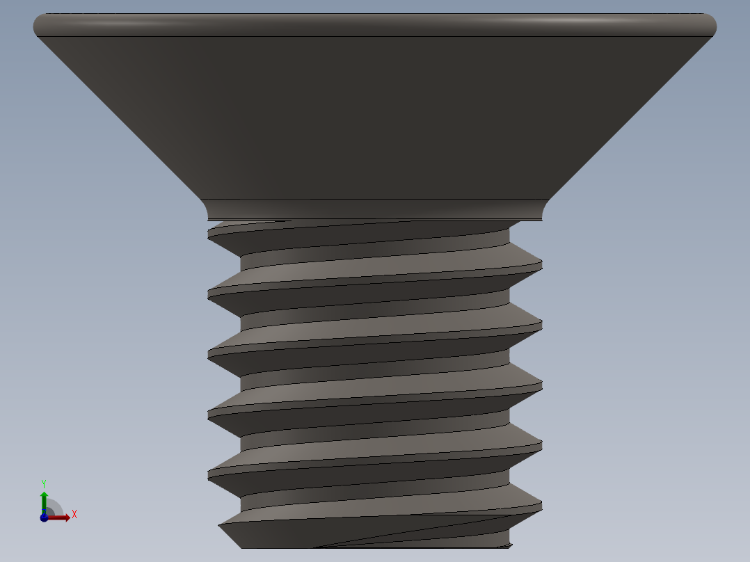 Screw_ISO_10642_M2x4_A2.SLDPRT前视图