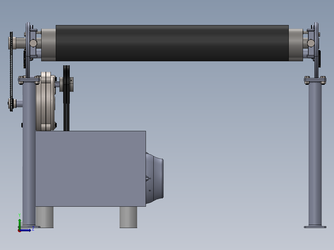 皮带输送机 (55)左视图