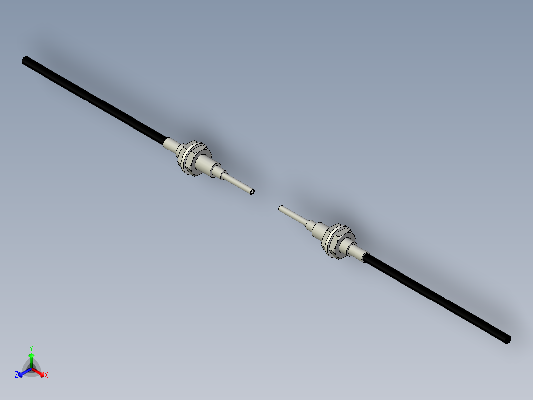 光纤元件对射型FT-D410-I主视图