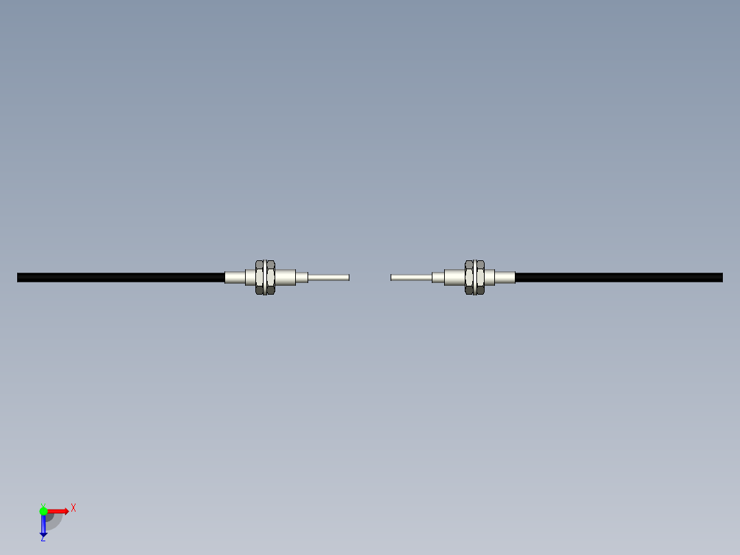 光纤元件对射型FT-D410-I俯视图