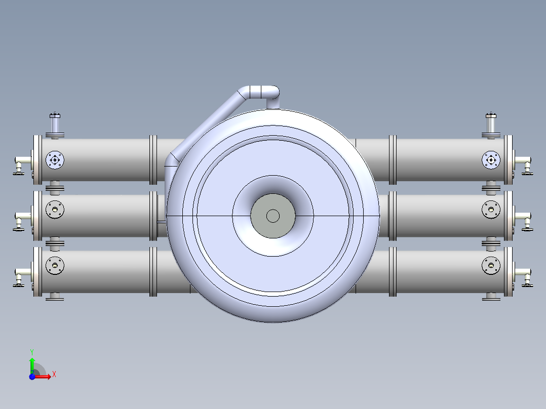航空发动机(9)前视图