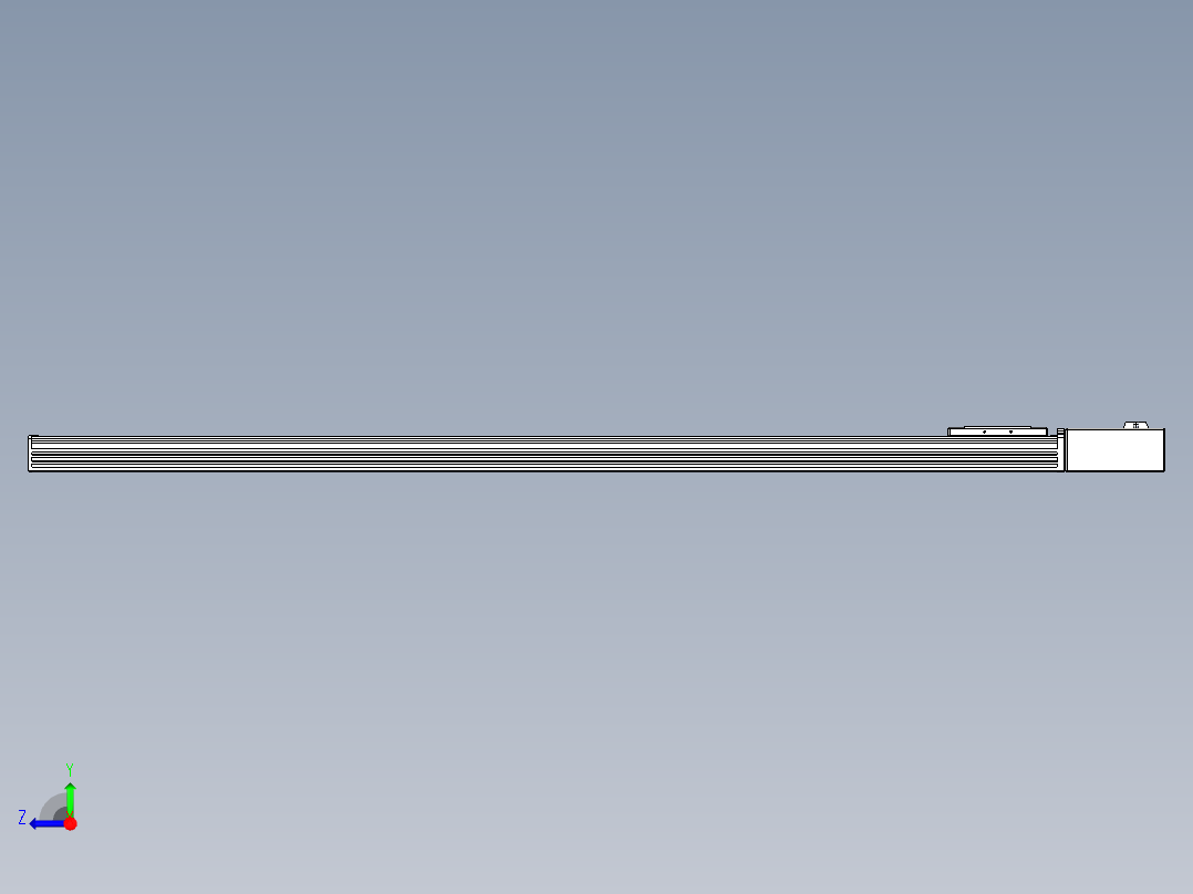 同步带全封闭直线模组TPA-HCB-110D-90-L1350-ML-C-P40-N3右视图