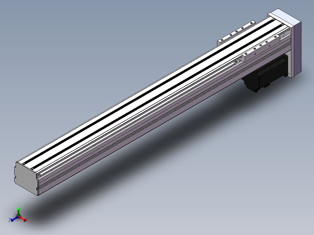 精密模组MY80D-T10-650L-BM-P20B-C4-C正等轴测图