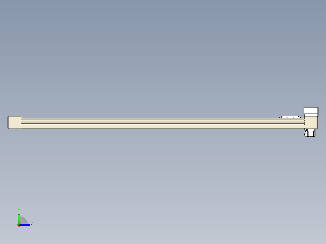 同步带全封闭直线模组TPA-HCB-65S-90-L1150-MR-C-P10-N3左视图
