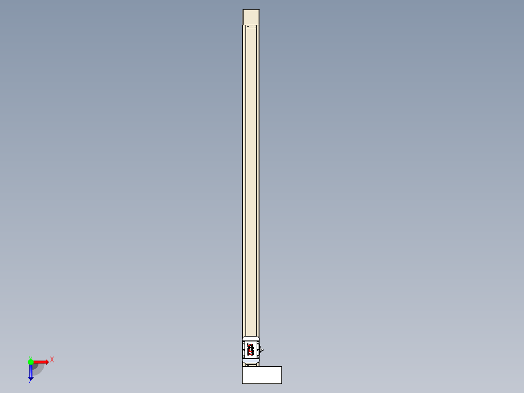 同步带全封闭直线模组TPA-HCB-65S-90-L1150-MR-C-P10-N3俯视图