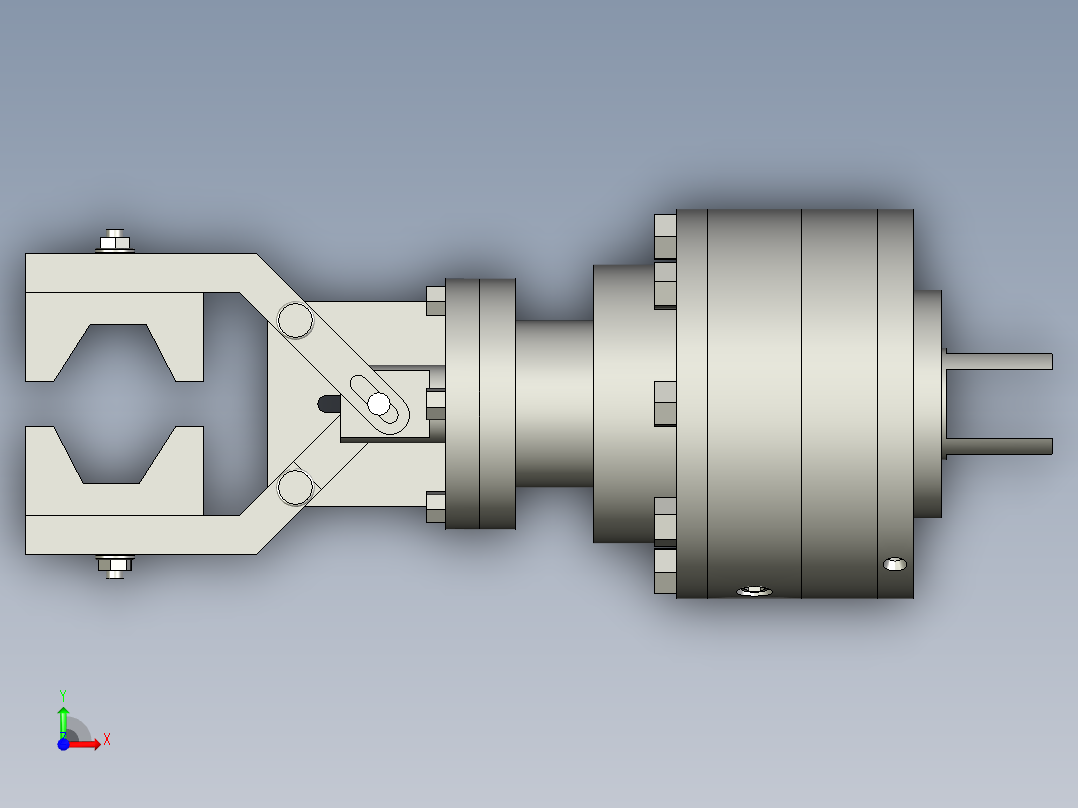 液压机械手前视图