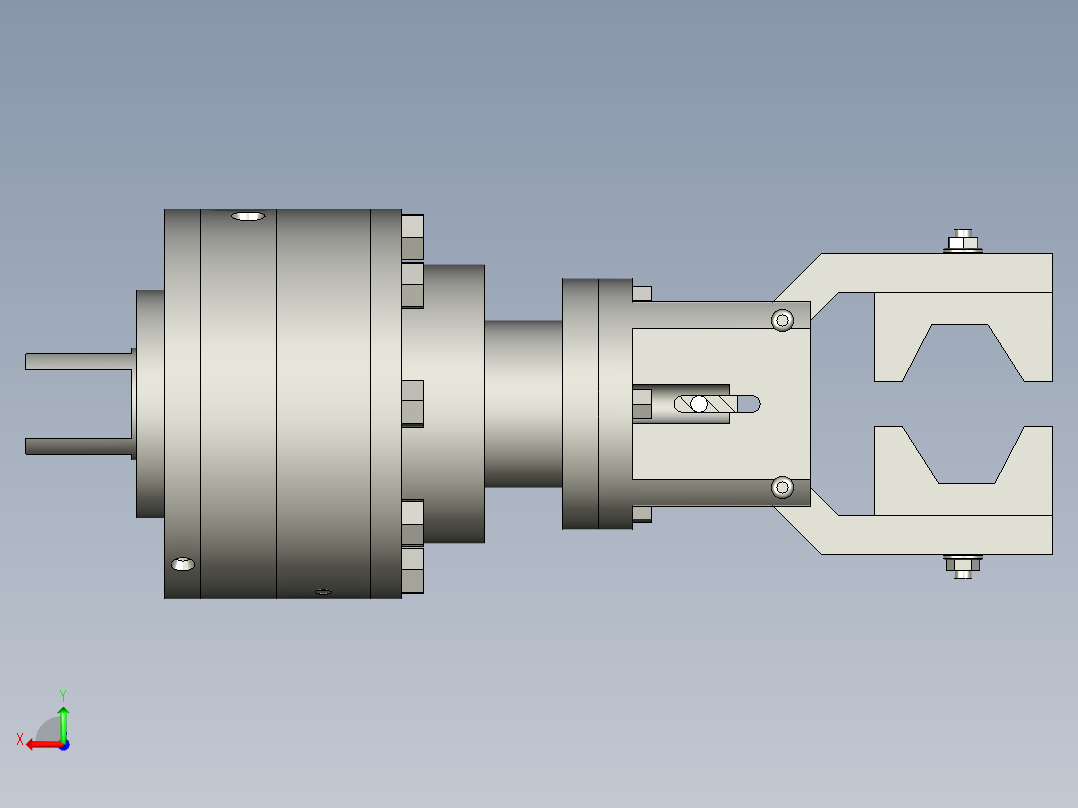 液压机械手后视图