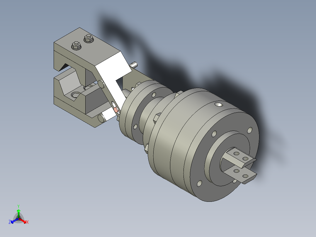 液压机械手正等轴测图